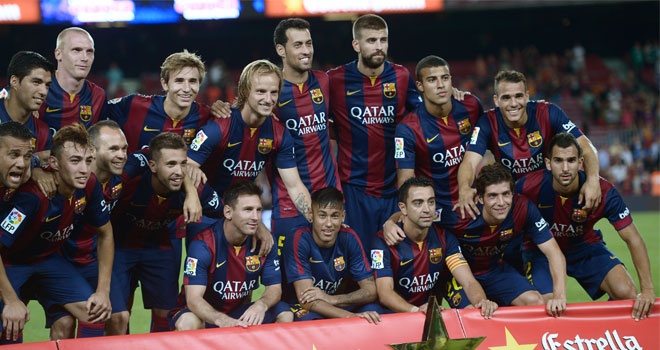 Barcelona một trong những CLB được yêu thích nhất thế giới hiện nay. Đội chủ sân Nou Camp từng 22 lần vô địch La Liga, 4 lần giành Champions League và 26 lần giành Cúp nhà Vua. Sự xuất hiện của Neymar, Luis Suarez bên cạnh Messi khiến đội hình của gã khổng lồ xứ Catalunya độc chiếm ngôi vị số 1 với giá trị khoảng 520 triệu bảng (<abbr class=