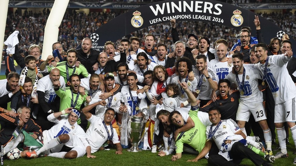Real Madrid trải qua một năm tràn ngập danh hiệu. Ảnh: BBC.