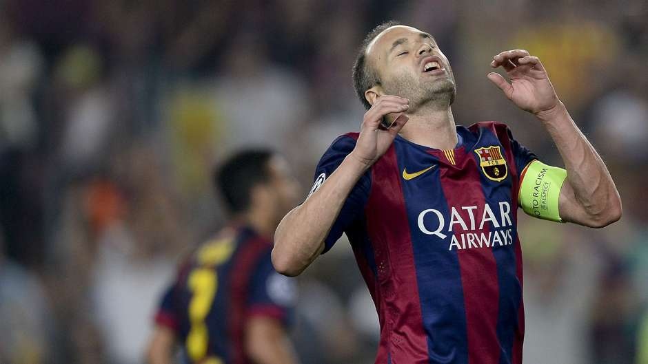 =16th) Andres Iniesta (Barcelona and Spain) - 0.5%