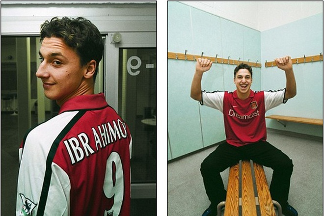 Ibrahimovic sẵn sàng thi đấu cho Arsenal khi khoe mặc chiếc áo số 9 của Pháo thủ. Thế nhưng, yêu cầu thử việc mà HLV Wenger đưa ra đã chạm vào lòng tự ái của Ibra. Đây chính là nguyên nhân khiến chân sút người Thụy Điển từ chối ký vào BHĐ với Arsenal cho dù anh mới 16 tuổi.