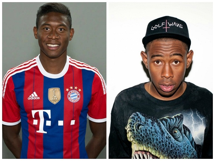 Alaba là ngôi sao của Bayern Munich và ĐT Áo, còn Okonma là một rapper trẻ người Mỹ. Hai ngôi sao này có những đặc điểm như nhân bản. Về sự nghiệp, Alaba trải qua một mùa giải tuyệt vời với cú đúp danh hiệu cùng Bayern, trong khi Tyler cũng rất thành công trên con đường âm nhạc. Album