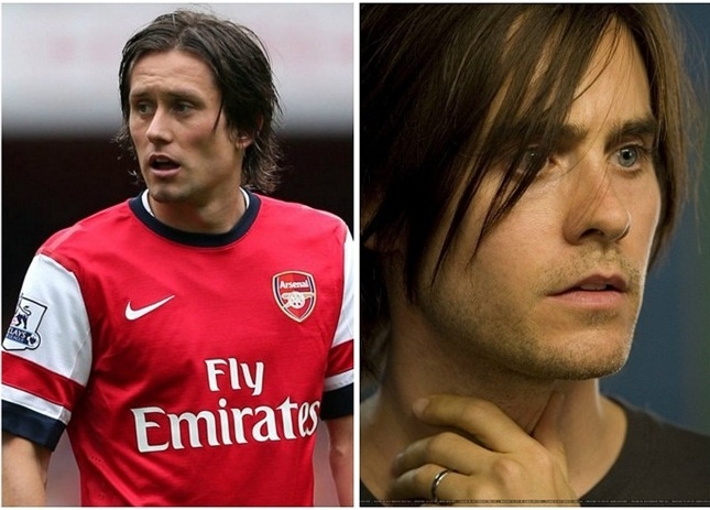 Rosicky là ngôi sao sáng của bóng đá Czech và CLB Arsenal. Có một điều đặc biệt là lão tướng 34 tuổi này khá giống Jared Leto - nam ca sĩ, nhạc sĩ, đạo diễn và diễn viên người Mỹ từng giành giải Oscar cho
