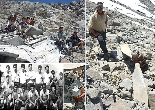 Phat hien xac may bay cho 8 cau thu Chile sau 54 nam hinh anh