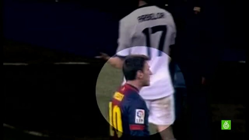 Messi nho nuoc bot vao cac cau thu du bi cua Real hinh anh