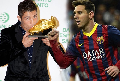 Messi ap sat CR7 trong cuoc dua gianh Giay vang hinh anh