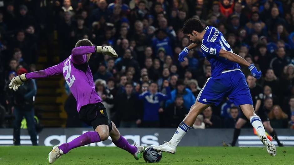 =4. Diego Costa (Chelsea; 17 bàn; hệ số 2; 34 điểm)