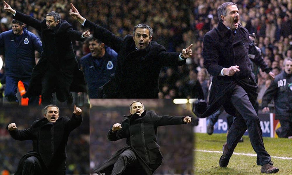 Mourinho trải qua rất nhiều trận đấu trong sự nghiệp cầm quân, song có lẽ ông không bao giờ quên được chuyến làm khách trên sân của M.U ở lượt về vòng 1/8 Champions League mùa 2003/04. Sau khi Costinha quân bình 1-1 ở phút 90, chiến lược gia người Bồ Đào Nha nhảy cẫng như một đứa trẻ, bởi bàn thắng đó giúp Porto tiến vào tứ kết (lượt đi thắng 2-1).