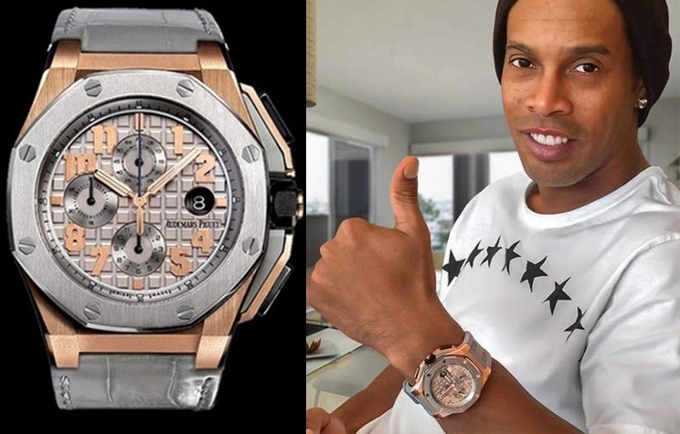 Sao bong ro tang Ronaldinho dong ho dat tien hinh anh