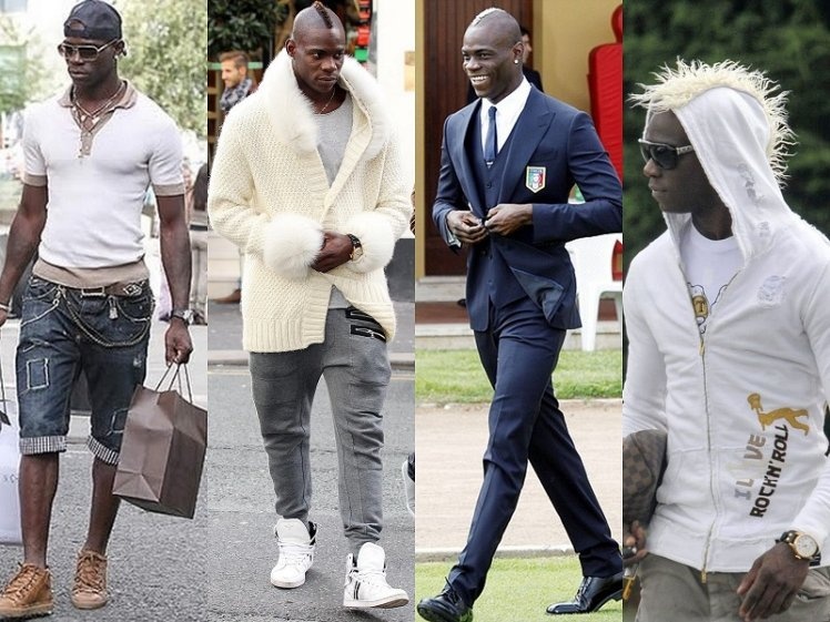 Balotelli rất chuộng phong cách gangster, với thời trang bụi bặm và dây chuyền quấn quanh người. Tuy nhiên, thời gian gần đây, chân sút người Italy bất ngờ “đổi tông” khi diện những bộ trang phục sang trọng mỗi khi ra phố.