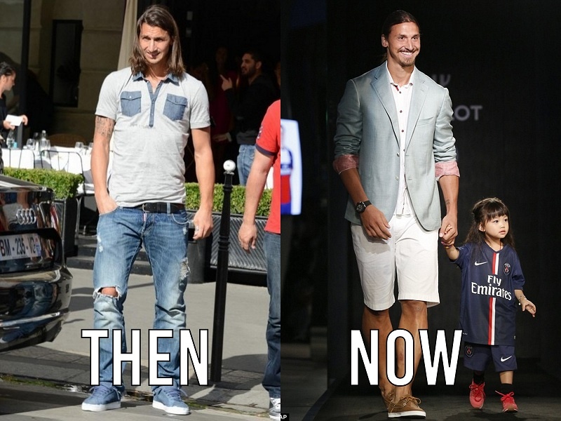 Ibra thuộc tuýp cầu thủ không bó buộc bởi phong cách thời trang nào. Nhiều người nói rằng, chân sút người Thụy Điển thay đổi diện mạo như tắc kè hoa. Tính cách này cũng được Ibra phản ánh rõ trong sự nghiệp thi đấu khi thay đổi CLB mà không mất nhiều thời gian do dự.