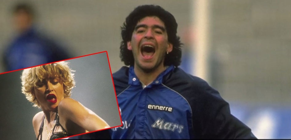 Năm 1989, một kênh truyền hình của Italy bất ngờ tiết lộ chuyện Diego Maradona đang hẹn hò cùng ngôi sao nhạc pop, Madonna. Tuy nhiên, do mới lập gia đình nên huyền thoại người Argentina không hài lòng với trò đùa này.