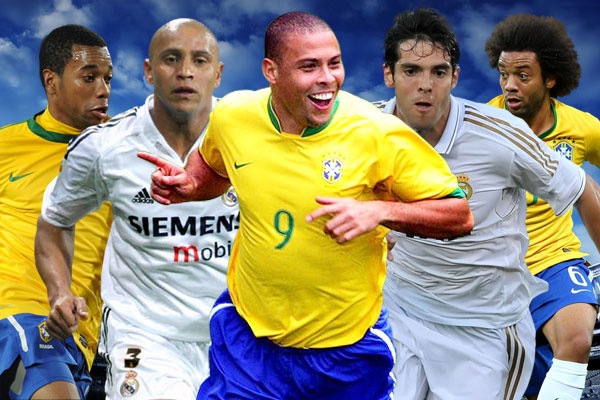 Ro beo, Kaka va nhung nguoi Brazil tung khoac ao Real hinh anh