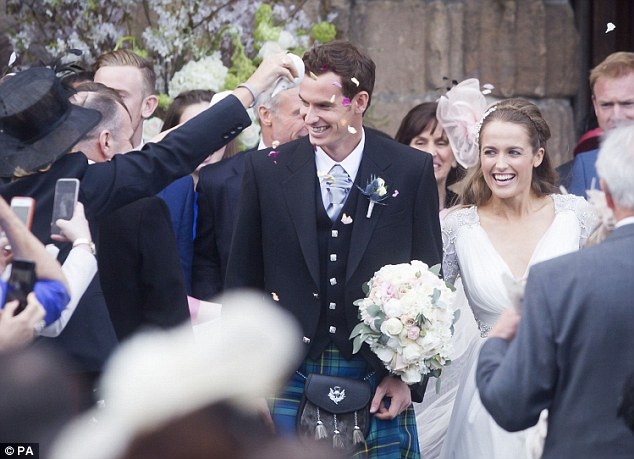 Sao tennis vang mat trong le cuoi cua Andy Murray hinh anh