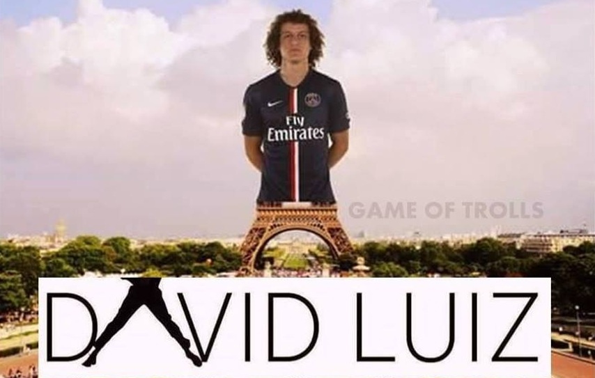 Fan che anh Suarez xau kim David Luiz hinh anh