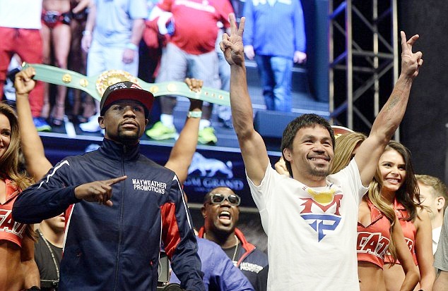 Mayweather cang thang, Pacquiao thoai mai truoc dai chien hinh anh