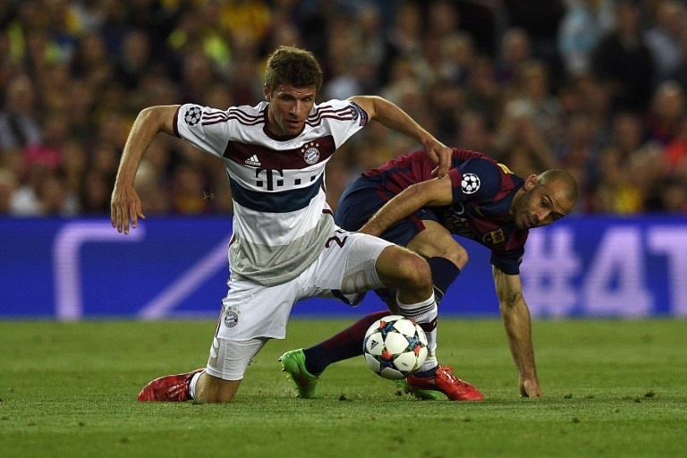 Trung vệ Javier Mascherano (Barca): Hậu vệ người Argentina làm tê liệt hàng công của Bayern bằng lối chơi máu lửa. Cựu sao Liverpool thắng 63% tình huống không chiến (4/7) và 7 lần hóa giải thành công những pha lên bóng của Bayern.