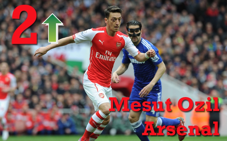 2. Mesut Oezil (Arsenal): Nhạc trưởng người Đức là mối đe dọa thực sự mỗi khi anh có bóng. Tiền vệ 26 tuổi tỏa sáng rực rỡ trong chiến thắng 4-1 trước Livepool và tạo ra rất nhiều khó khăn cho hàng thủ Chelsea trong trận derby London. Ảnh: Getty Images.