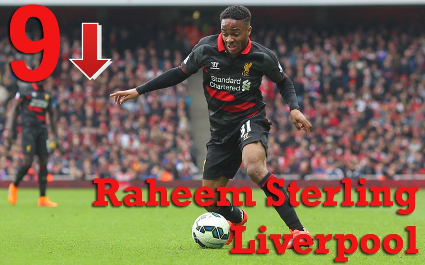 9. Raheem Sterling (Liverpool): Tuyển thủ Anh dường như không bị ảnh hưởng bởi những tin đồn về tương lai. Trong tháng qua, sao mai 20 tuổi ghi 1 bàn và có 34 pha rê bóng thành công, nhiều hơn bất cứ tiền vệ nào. Ảnh: Reuters.