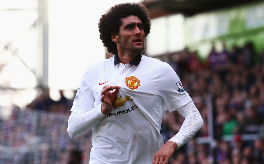 2. Marouane Fellaini (Manchester United): Tuyển thủ Bỉ từng là người thừa dưới triều đại của David Moyes. Tuy nhiên mùa giải năm nay, Fellaini khiến những kẻ từng chỉ trích anh phải im lặng. Tiền vệ 27 tuổi ghi 6 bàn thắng và trở thành vị trí then chốt trong chiến thuật của HLV Louis Van Gaal. Ảnh: Getty.