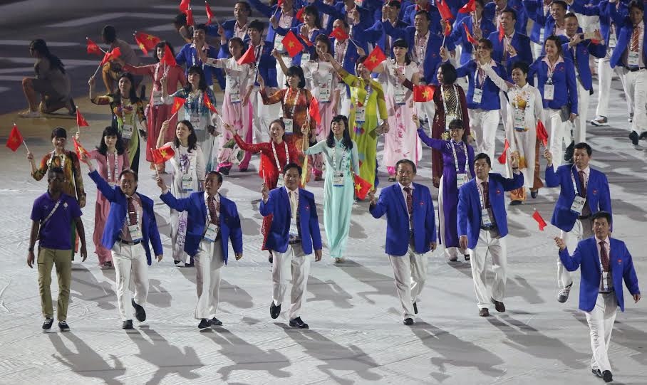 Singapore chao don Viet Nam tai le khai mac an tuong hinh anh