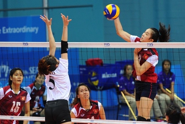 Video chung ket bong chuyen nu: Viet Nam - Thai Lan hinh anh