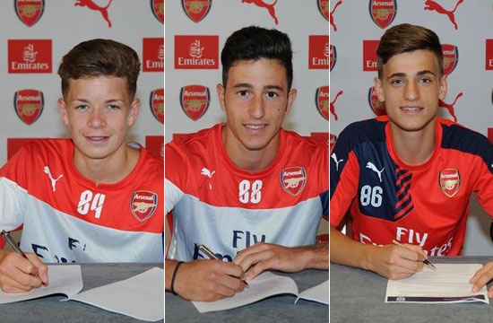 Arsenal cong bo 11 tai nang tre vua gia nhap CLB hinh anh