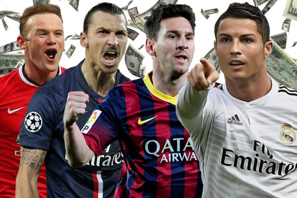 10 cau thu huong luong cao nhat the gioi hinh anh