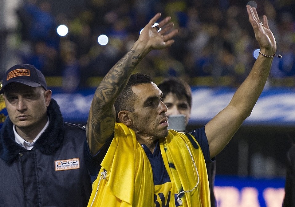 Tevez tai hop Boca Juniors truoc su chao don cua 40.000 CDV hinh anh