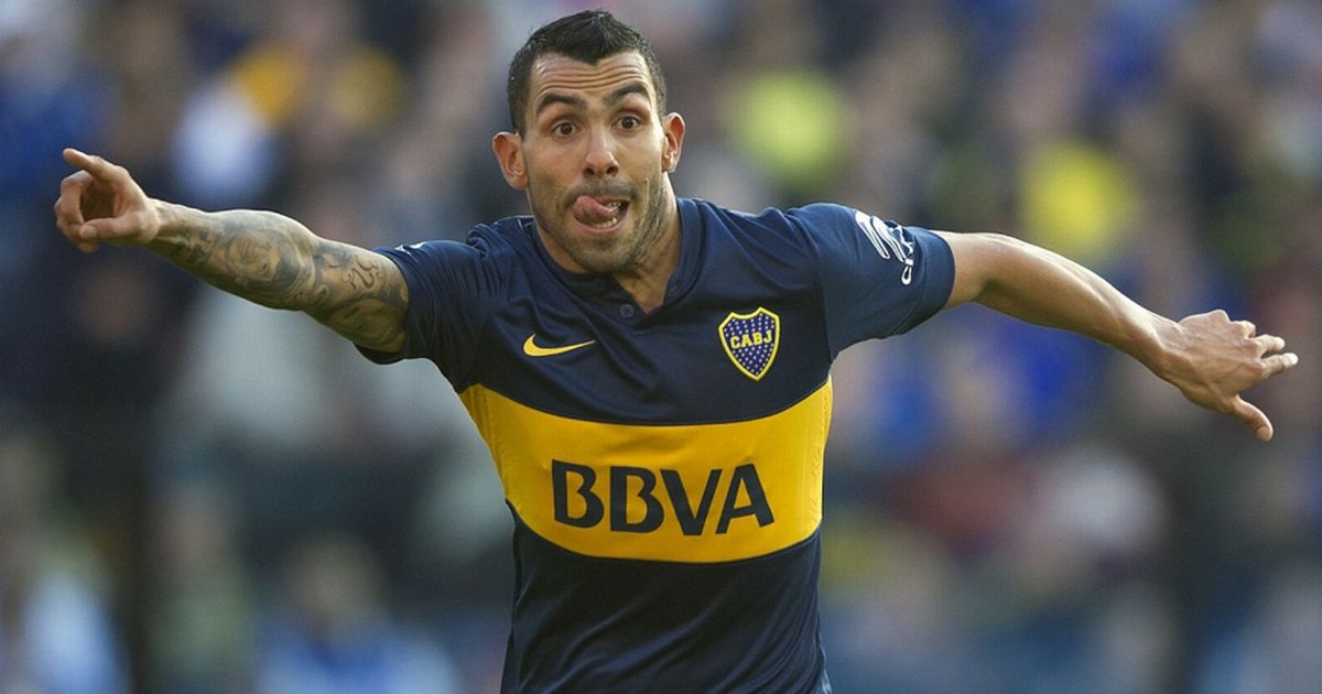 Tevez ghi ban dau tien cho Boca bang pha sut phat dang cap hinh anh