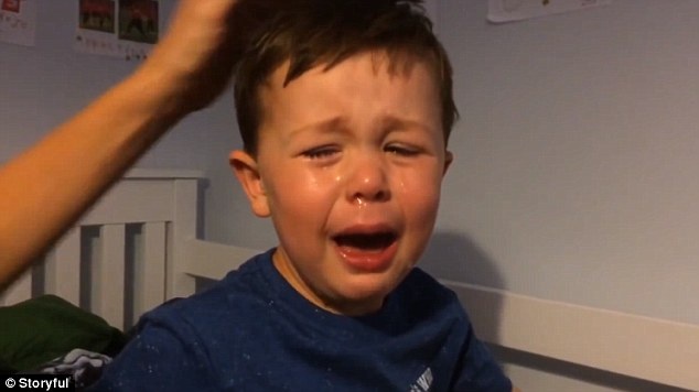 Fan nhi 5 tuoi cua M.U khoc nuc no khi Van Persie bi ban hinh anh