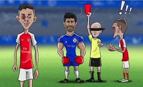 Anh vui vo si Diego Costa giup Chelsea chien thang hinh anh