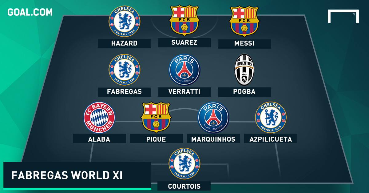 Fabregas tu dien ten minh vao doi hinh hay nhat the gioi hinh anh