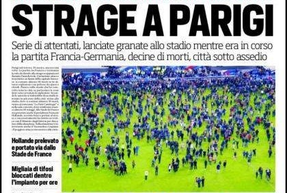 Cac to bao the thao tai chau Au dua tin vu khung bo o Paris hinh anh