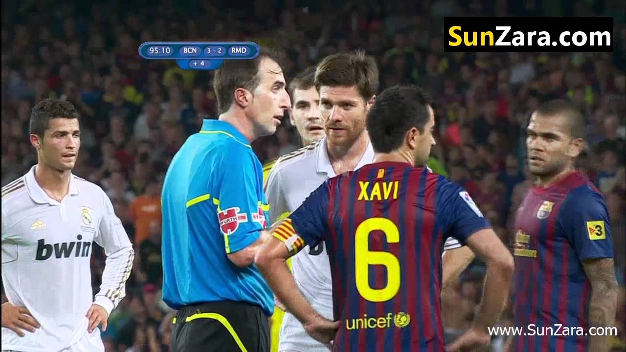 Cau thu Real va Barca xo xat du doi o Sieu cup TBN 2011 hinh anh