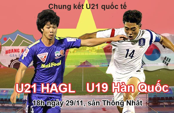 Lich thi dau 29/11: Tam diem tran U21 HAGL vs U19 Han Quoc hinh anh