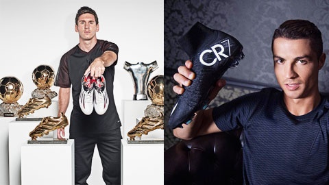 Hợp đồng của Messi với Adidas và của CR7 với Nike vẫn quá “lùn” so với hợp đồng của James với Nike