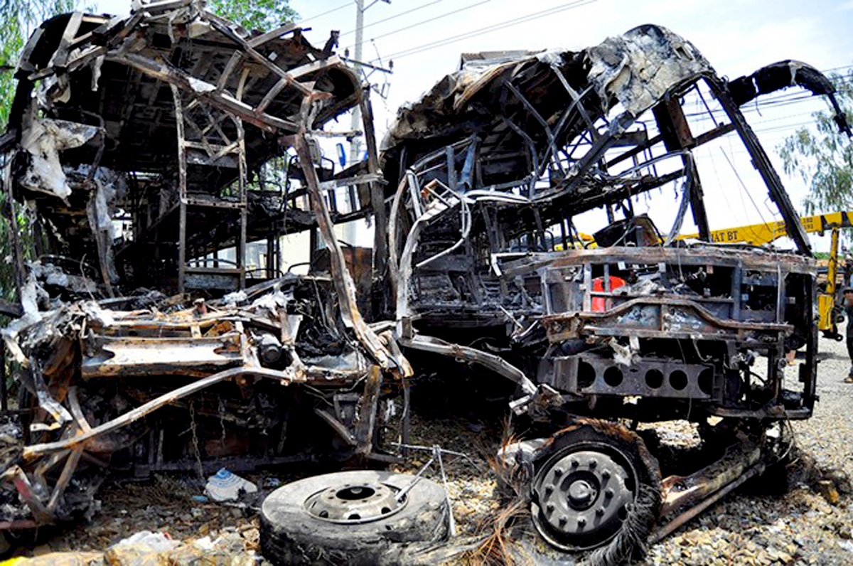 Hai su co thoat chet trong vu tai nan o Binh Thuan hinh anh