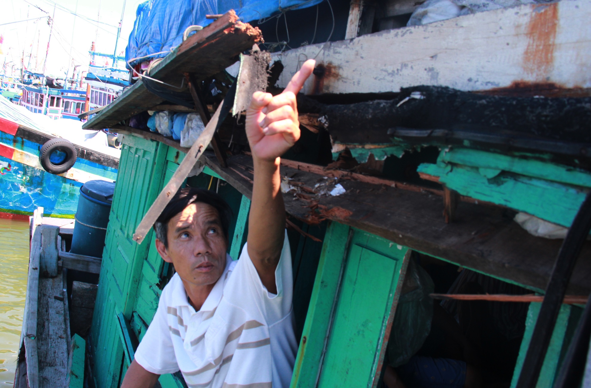 Ngu dan Quang Ngai to bi tau Trung Quoc dam vo o Hoang Sa hinh anh