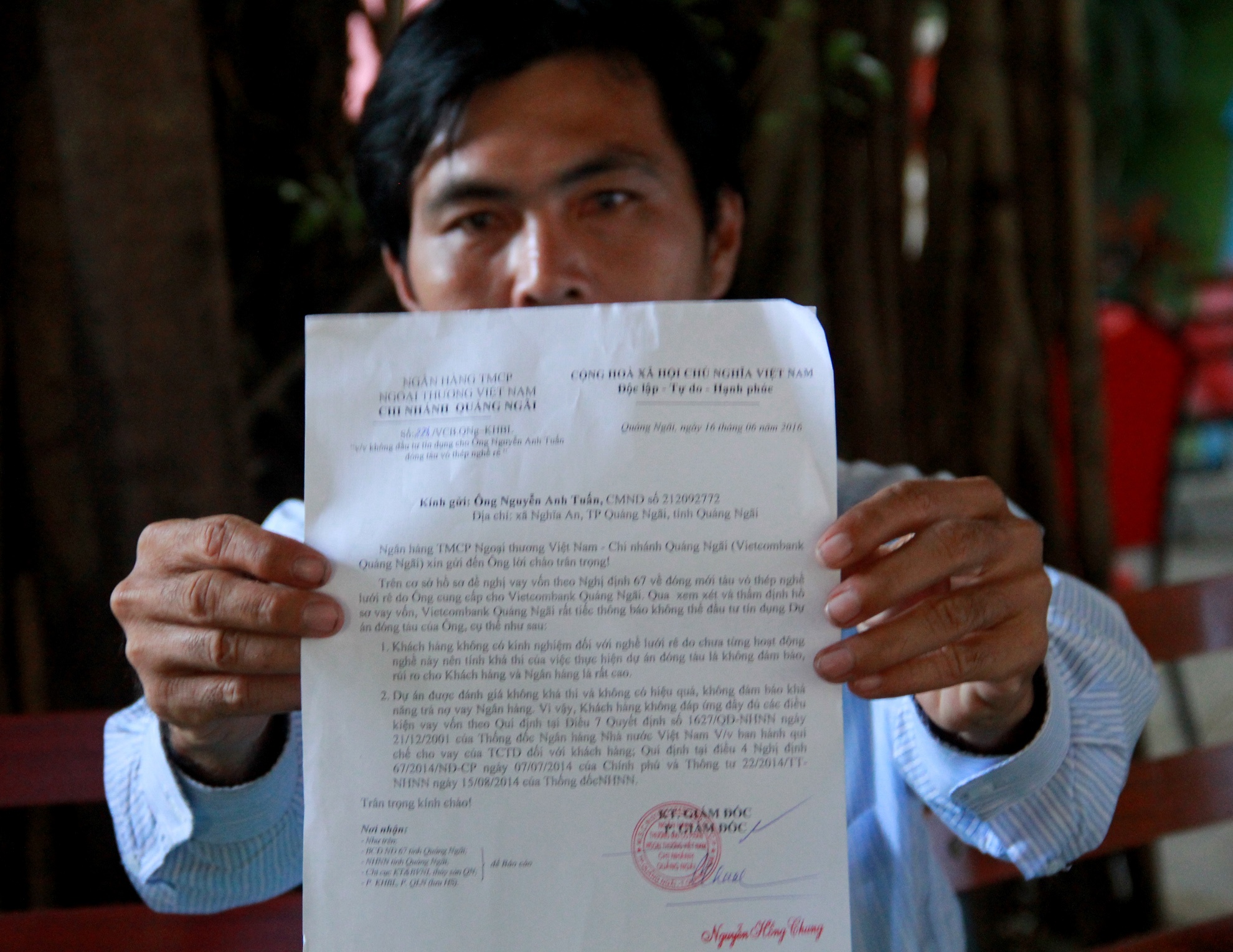 Mat tien khong vay duoc von ngan hang hinh anh