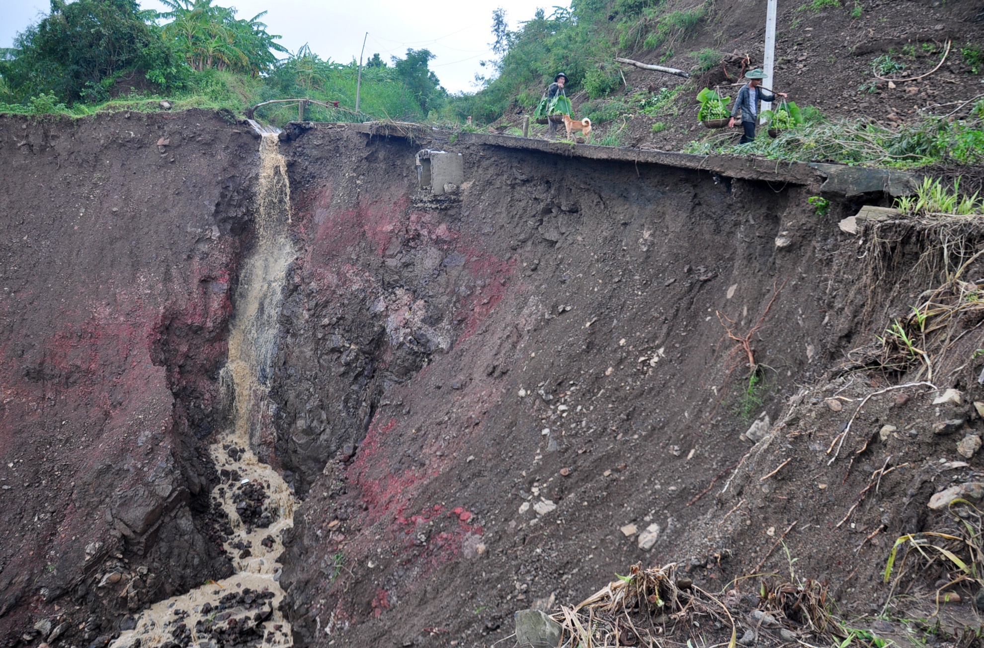 Ho tu than sau 100m o vung ron lu Phu Yen hinh anh