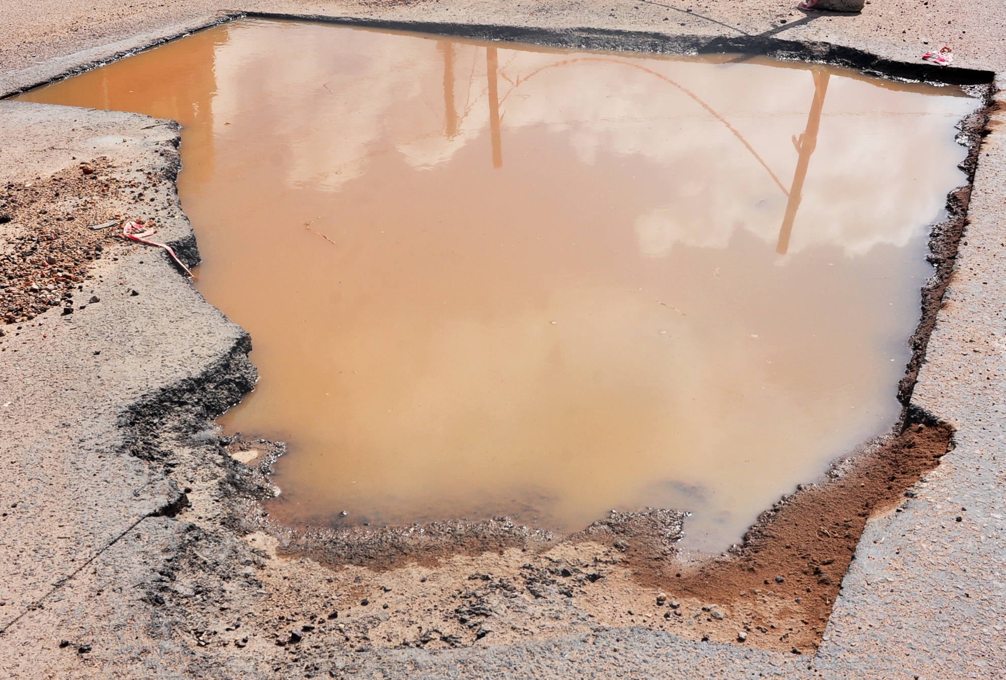 Ho sau, o ga xuat hien day dac tren quoc lo sau lu hinh anh