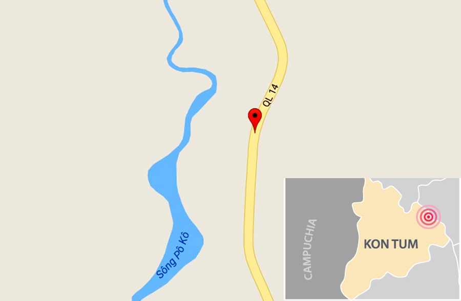 Xe khách mất phanh trên đèo lò xo ảnh 2 Xe khach mat phanh tren deo lo xo anh 2