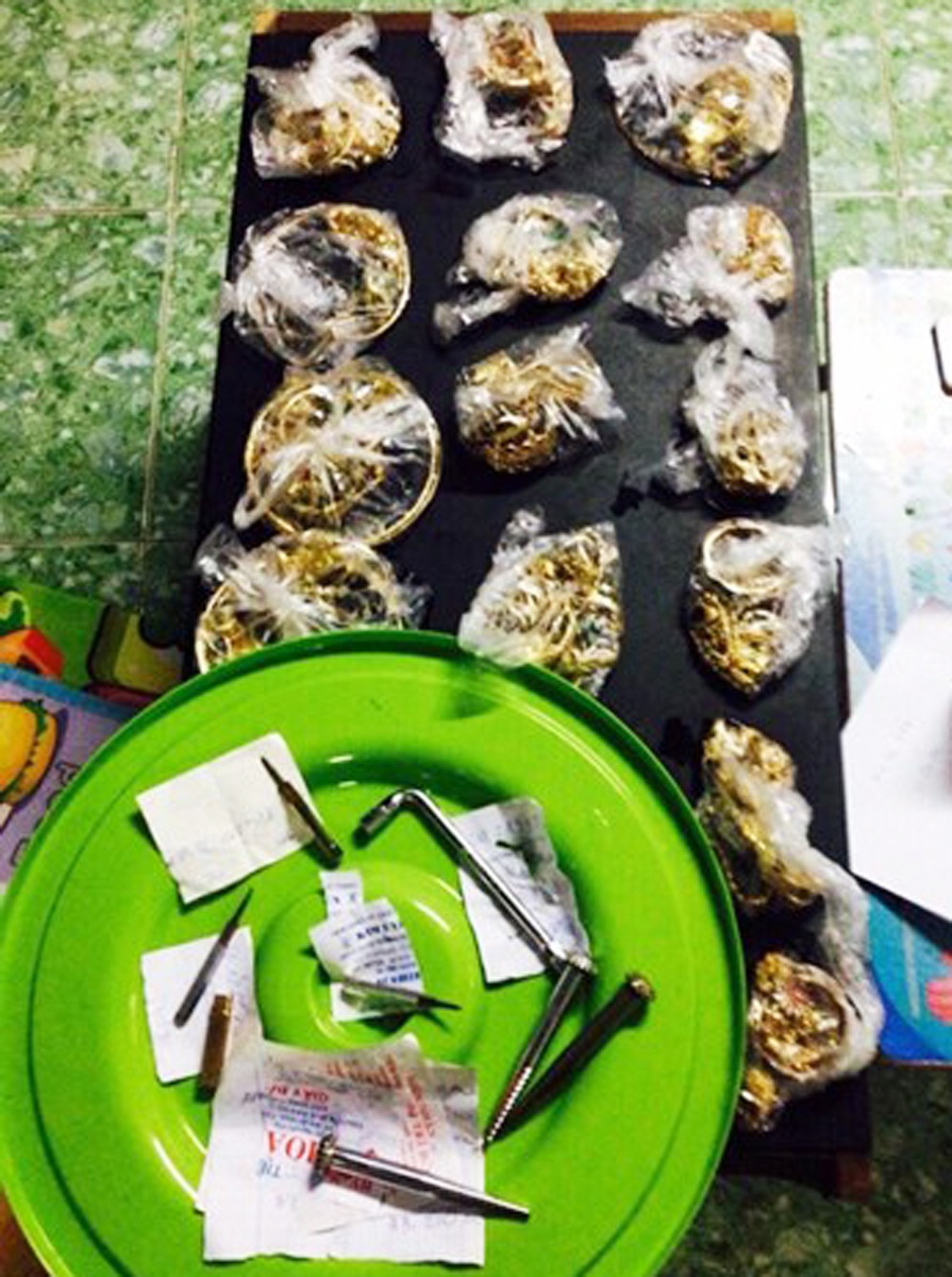 Trộm hơn 100 lượng vàng ở Bình Định ảnh 1 Trom hon 100 luong vang o Binh Dinh anh 1