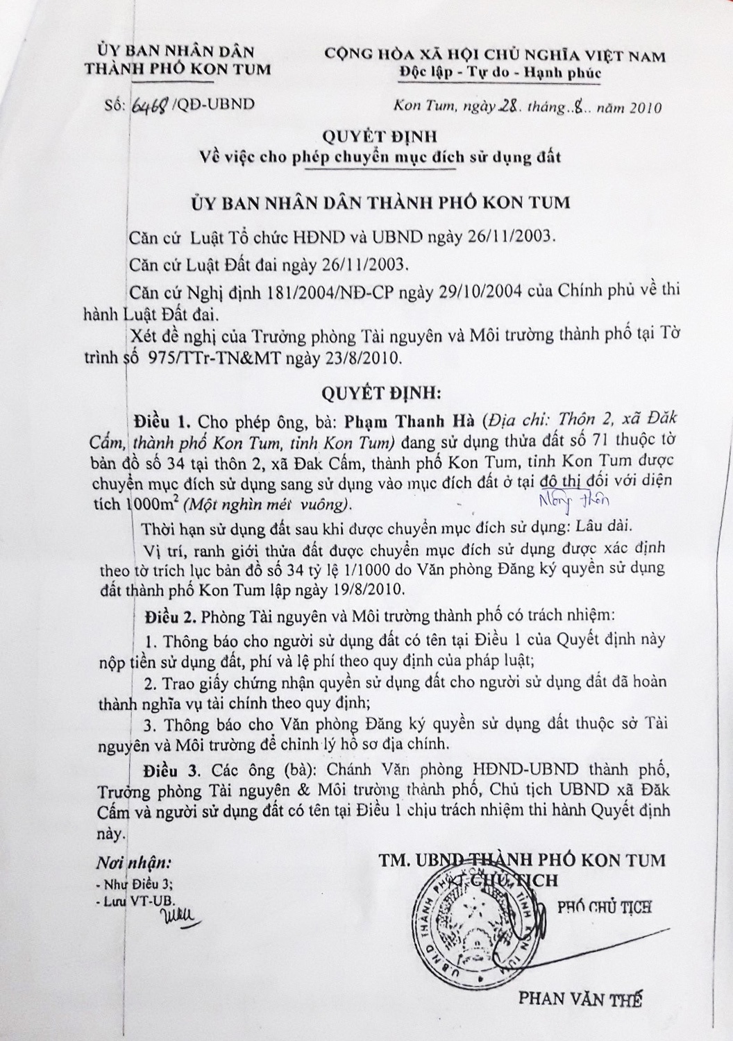 Biet phu cua Truong ban quan ly Khu kinh te Kon Tum anh 3