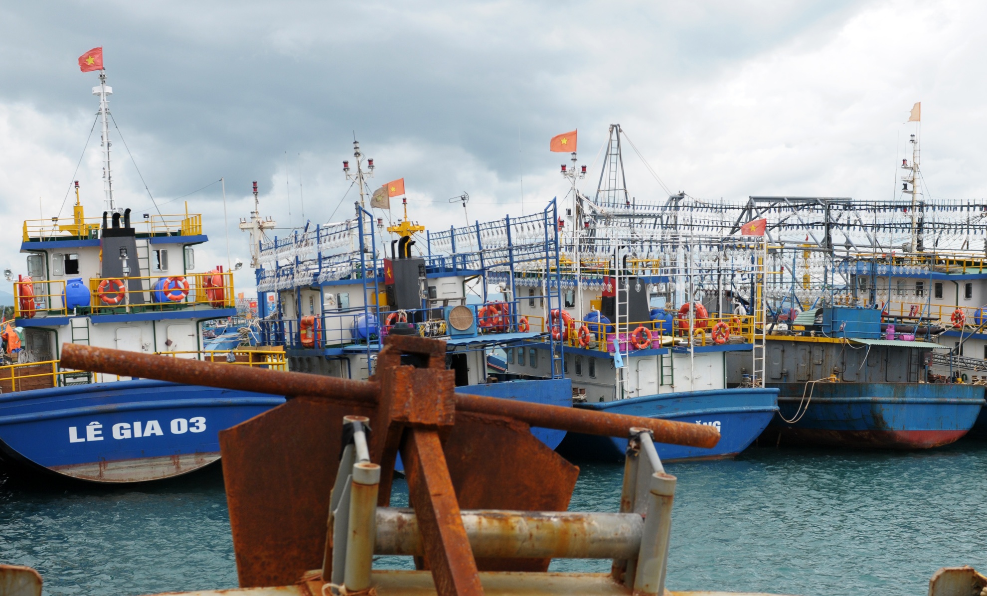 Binh Dinh yeu cau doanh nghiep dong tau vo thep boi thuong cho ngu dan hinh anh