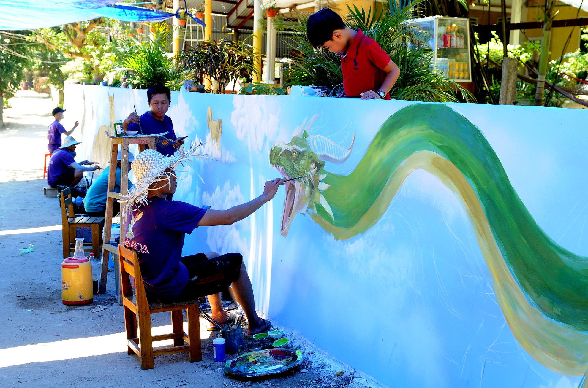 Lang bich hoa 3D doc dao o mien Trung anh 2