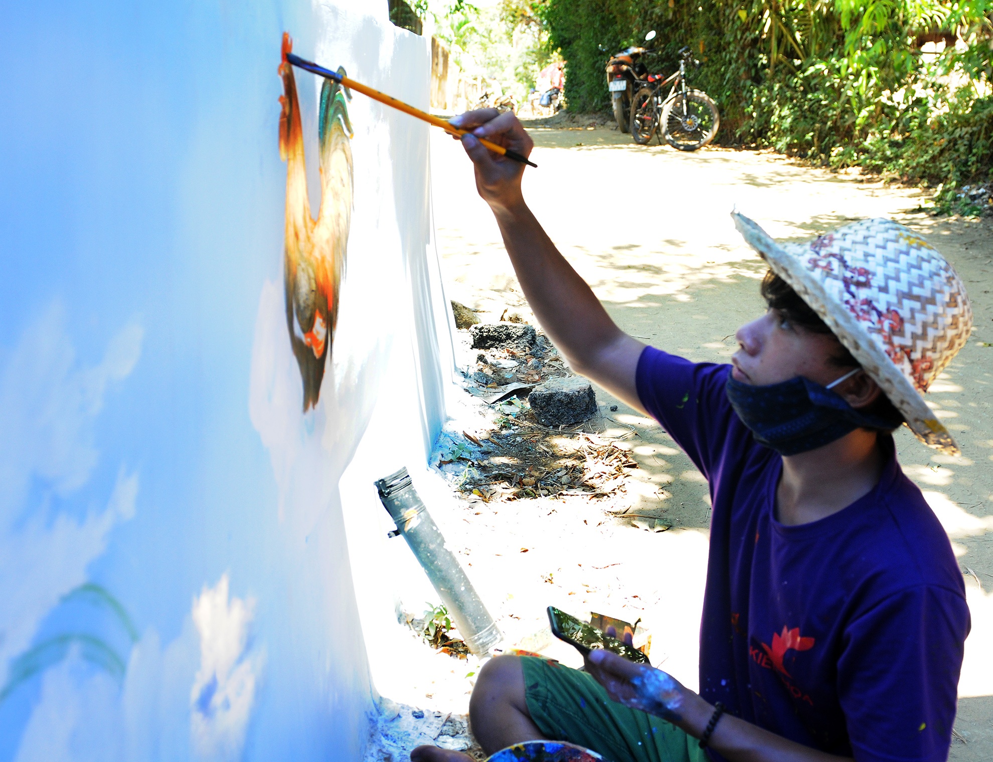 Lang bich hoa 3D doc dao o mien Trung anh 3