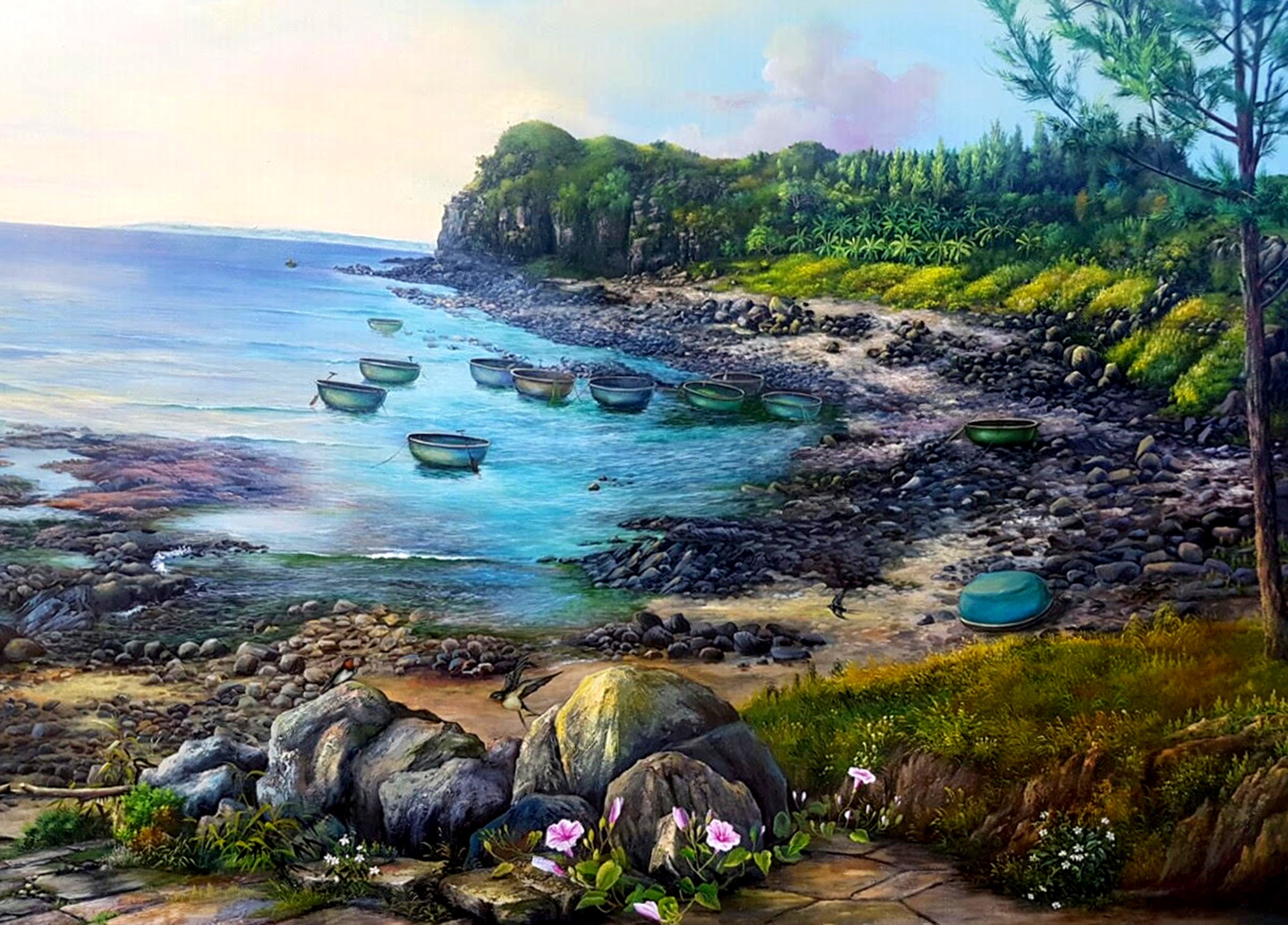 Lang bich hoa 3D doc dao o mien Trung anh 1