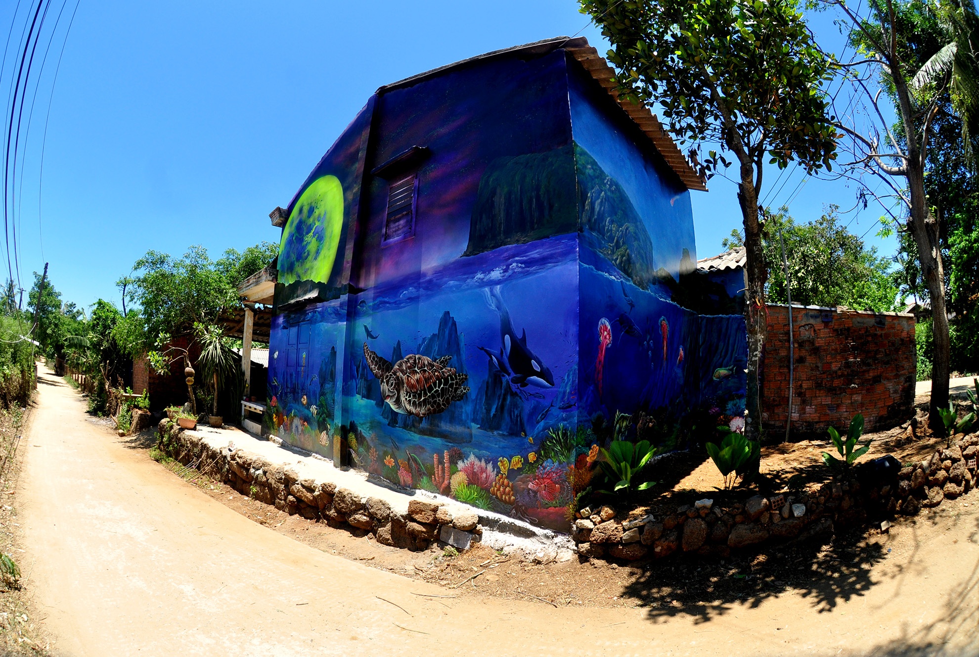 Lang bich hoa 3D doc dao o mien Trung anh 14