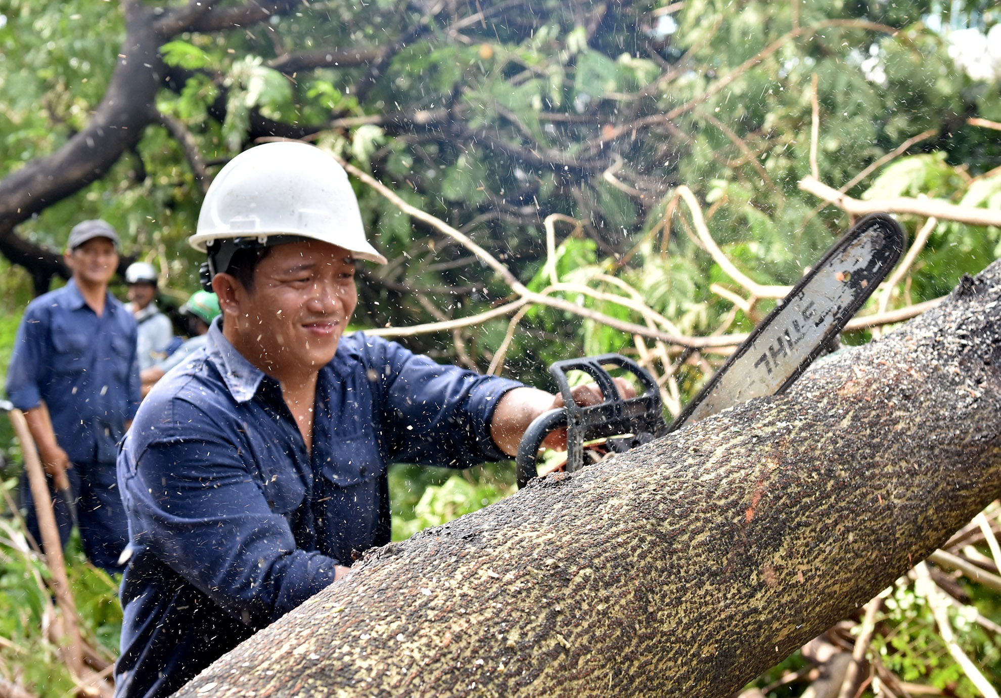 Phu Yen khac phuc hau qua con bao so 12 anh 2